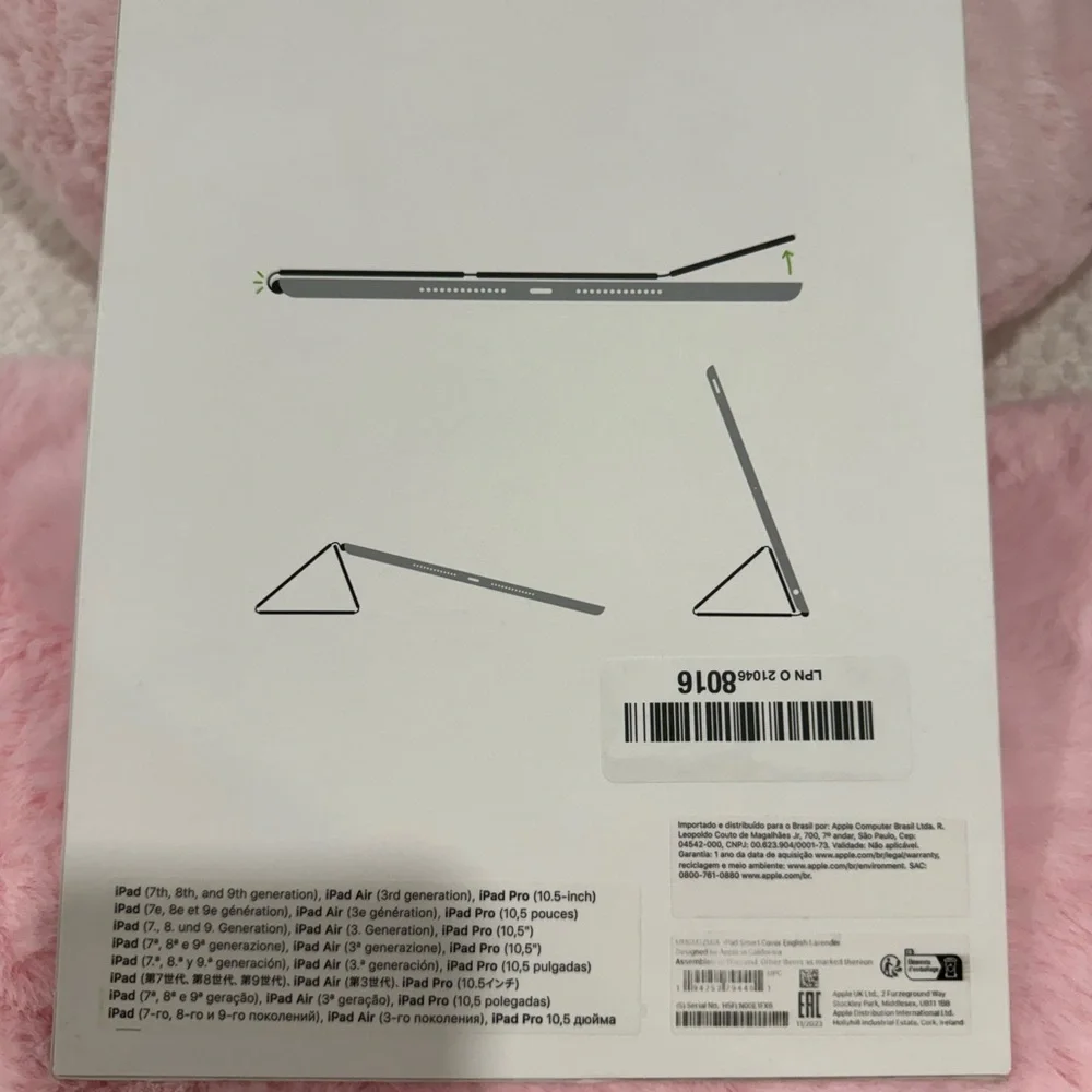 AppleSmart Cover for iPad (9,8,7 gen ) and iPad Air (3rd Gen) - English Lavender
